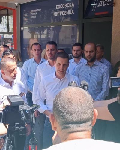 Jovanović otvorio sedište Novog DSS-a u K.Mitrovici: Moguće je vratiti KiM u ustavno-pravni poredak Srbije